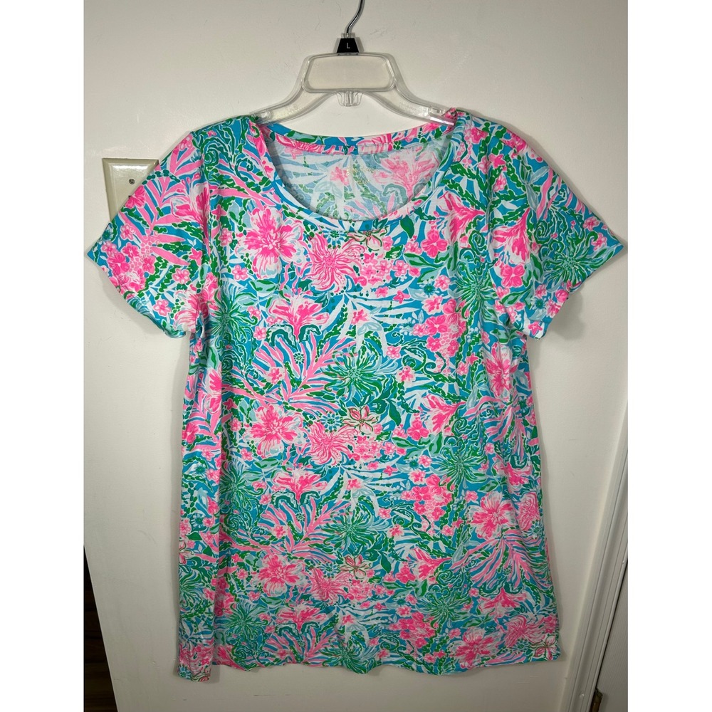 Lilly Pulitzer Cody Swing Dress‎ Womens XXL LEAF IT WILD Sun Drenched Dopamine